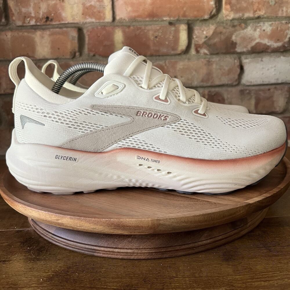 Brooks Glycerin 22 Cushioned Cream Taupe Running Shoes Sneakers Women's 11 - Picture 3 of 16